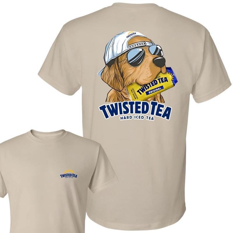Twisted Tea Hunting Dog 2 Sided Shirt, Twisted Tea Shirt, Men's Cross Graphic Tee, 2025 Casual Summer Outfit, For Men,...
