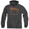 Back to the Future Trilogy Future Is Here - Heather Pullover Hoodie T-Shirts, Sweatshirt | ZylaModa.com