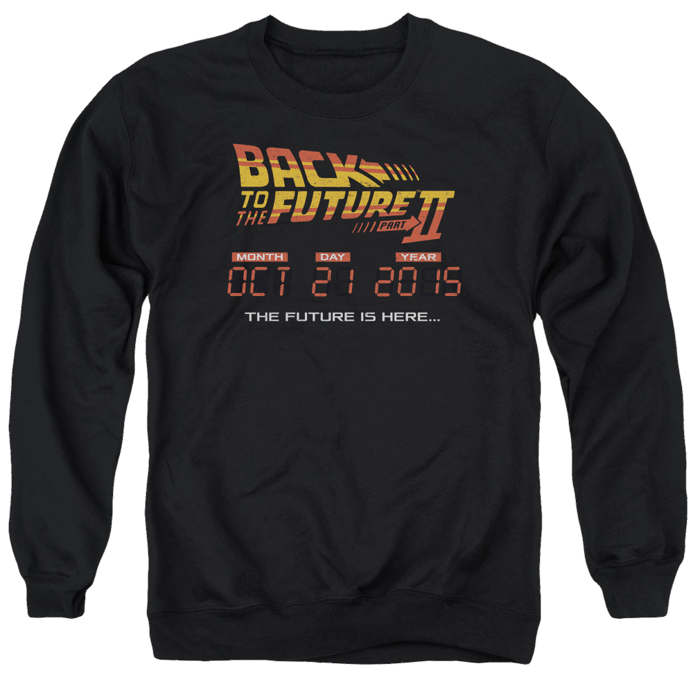 Back to the Future Trilogy Future Is Here - Men's Crewneck Sweatshirt T-Shirts, Hoodie | ZylaModa.com