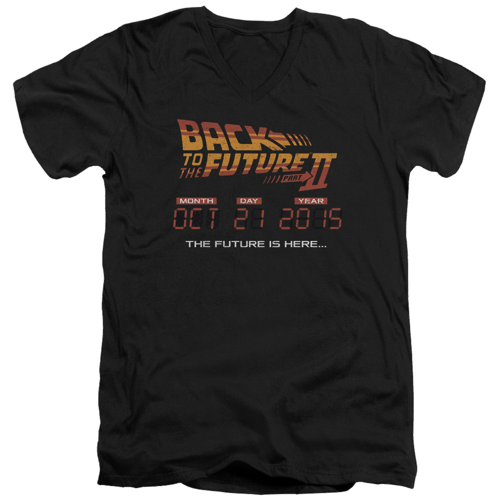 Back to the Future Trilogy Future Is Here - Men's V-Neck T-Shirt Hoodie, Sweatshirt | ZylaModa.com