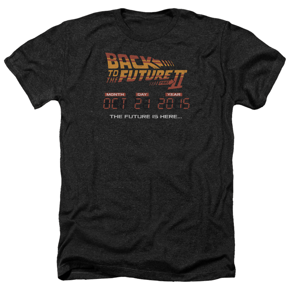 Back to the Future Trilogy Future Is Here - Men's Heather T-Shirt Hoodie, Sweatshirt | ZylaModa.com