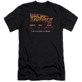 Back to the Future Trilogy Future Is Here - Men's Premium Slim Fit T-Shirt Hoodie, Sweatshirt | ZylaModa.com
