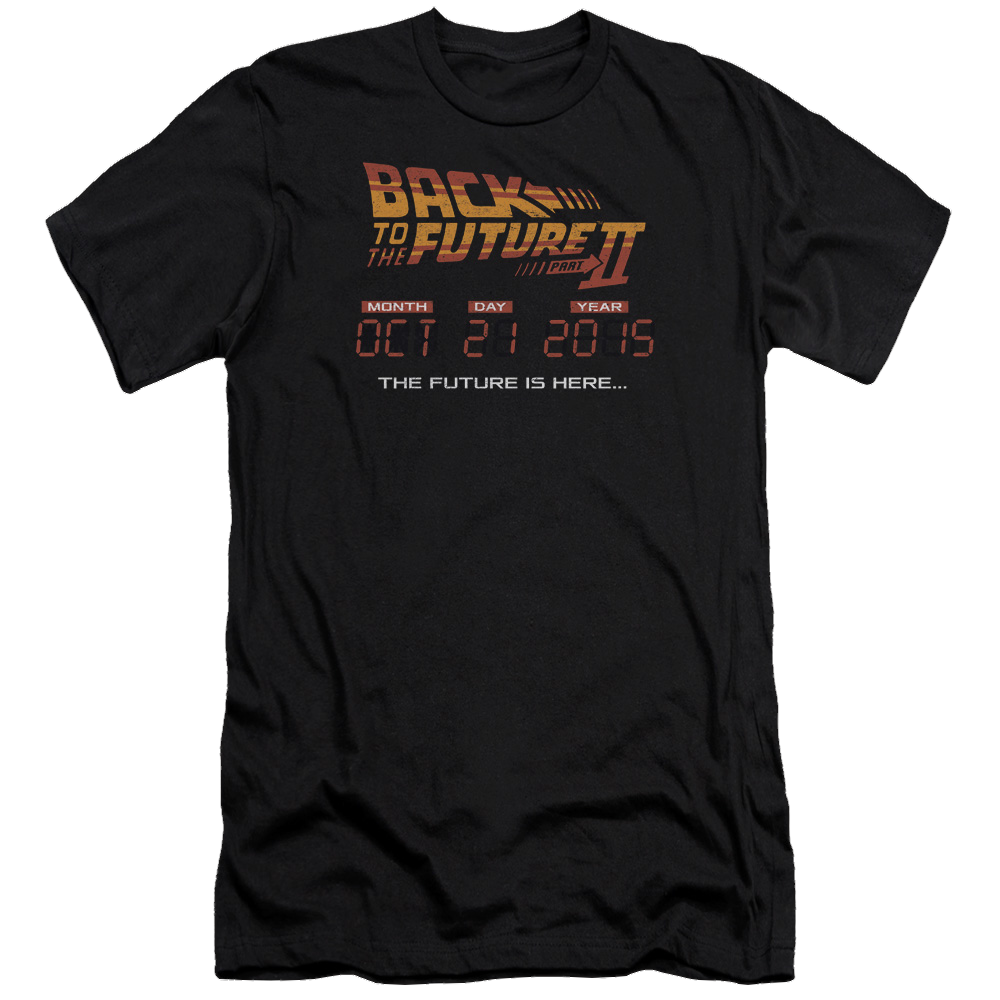 Back to the Future Trilogy Future Is Here - Men's Premium Slim Fit T-Shirt Hoodie, Sweatshirt | ZylaModa.com
