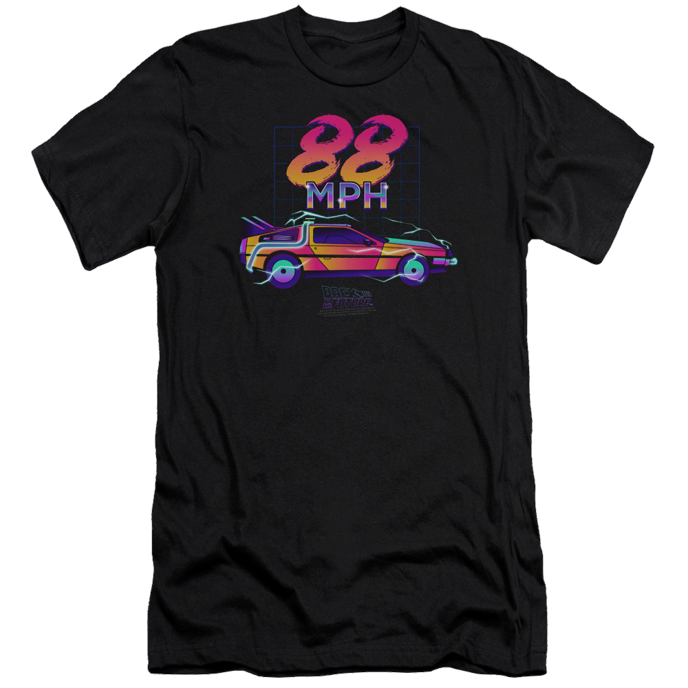 Back to the Future Trilogy 88 Mph - Men's Premium Slim Fit T-Shirt Hoodie, Sweatshirt | ZylaModa.com