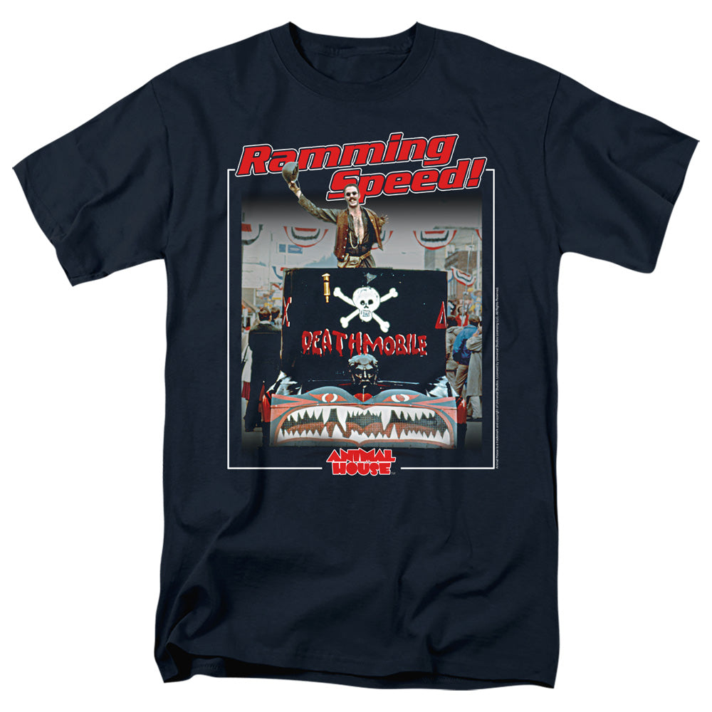 Animal House Ramming Speed Mens Crewneck Sweatshirt Black T-Shirts, Hoodie | ZylaModa.com (Image 2)