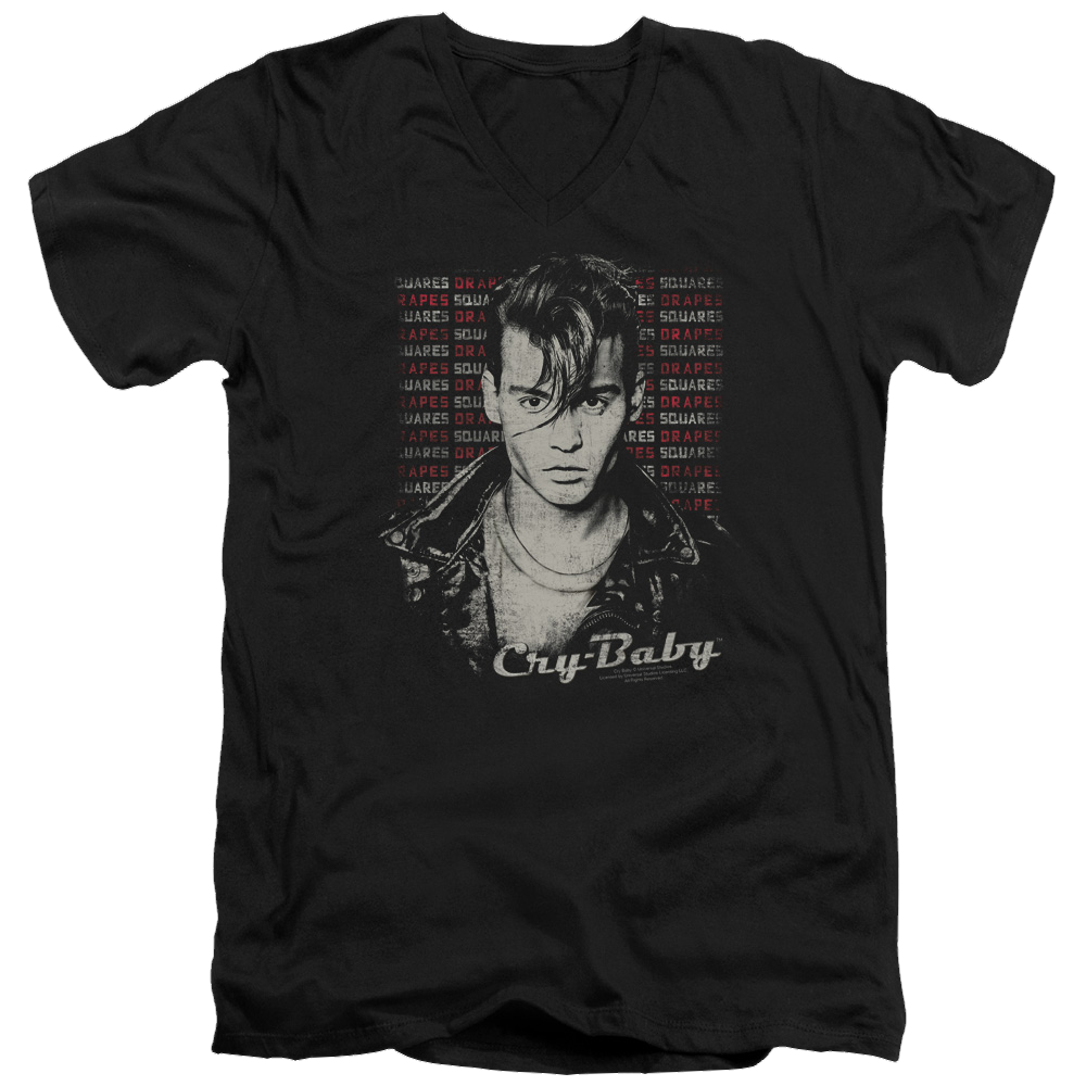 Cry Baby Drapes & Squares - Men's V-Neck T-Shirt Hoodie, Sweatshirt | ZylaModa.com