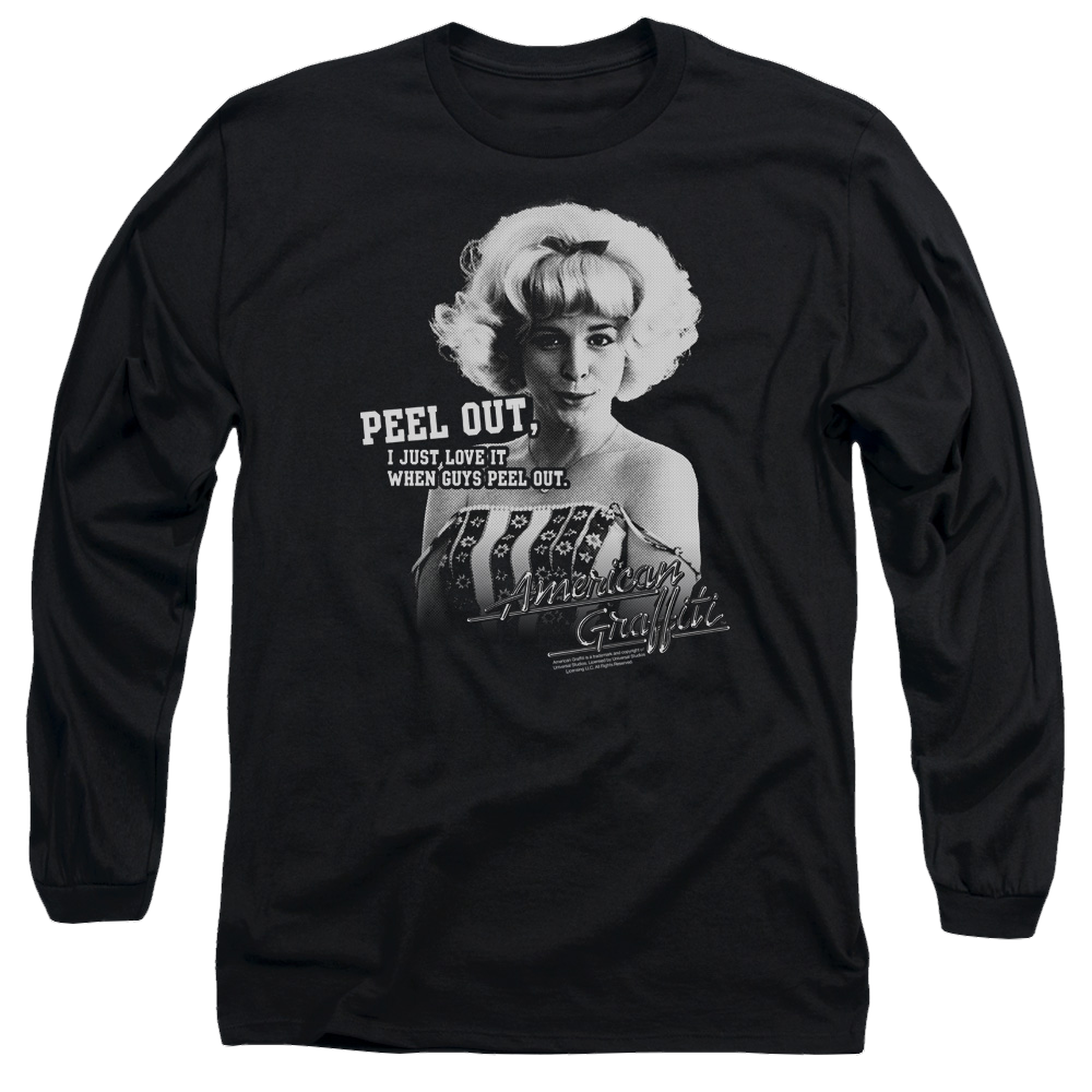 American Graffiti Peel Out - Men's Long Sleeve T-Shirt Hoodie, Sweatshirt | ZylaModa.com