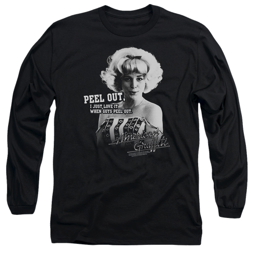 American Graffiti Peel Out - Men's Long Sleeve T-Shirt Hoodie, Sweatshirt | ZylaModa.com