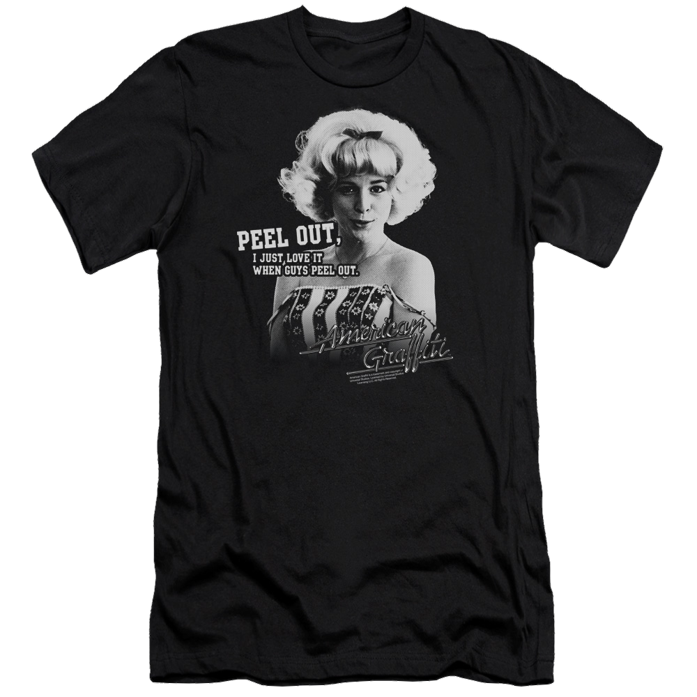 American Graffiti Peel Out - Men's Premium Slim Fit T-Shirt Hoodie, Sweatshirt | ZylaModa.com