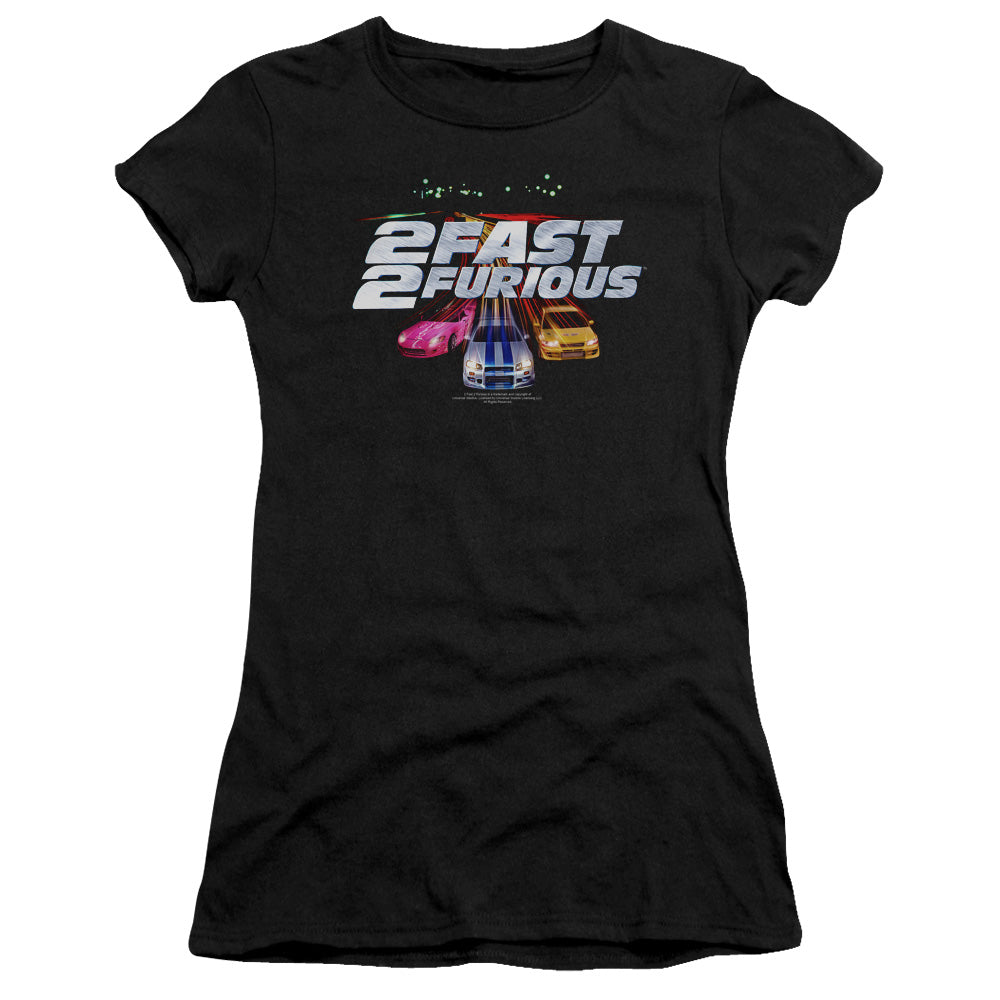 2 Fast 2 Furious Logo Junior Sheer Cap Sleeve Womens T Shirt Black Hoodie, Sweatshirt | ZylaModa.com