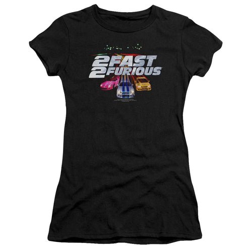 2 Fast 2 Furious Logo Junior Sheer Cap Sleeve Womens T Shirt Black Hoodie, Sweatshirt | ZylaModa.com