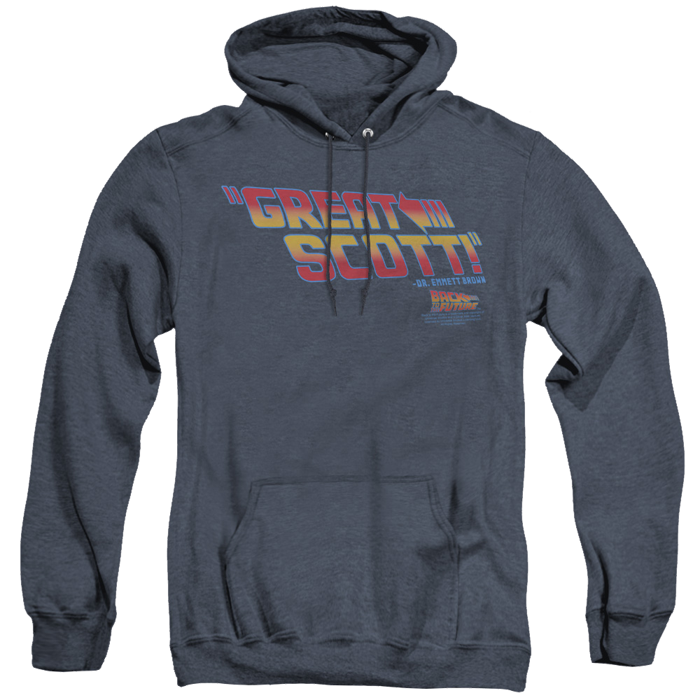 Back To The Future Trilogy Great Scott - Heather Pullover Hoodie T-Shirts, Sweatshirt | ZylaModa.com