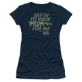 Back To The Future Say Hi - Juniors T-Shirt Hoodie, Sweatshirt | ZylaModa.com
