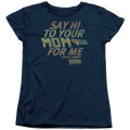 Back To The Future Say Hi - Women's T-Shirt Hoodie, Sweatshirt | ZylaModa.com