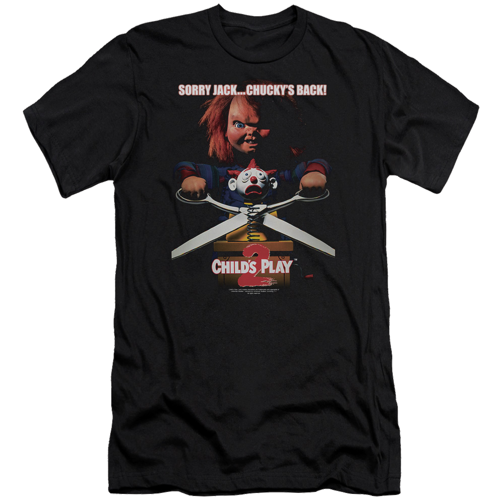 Child's Play Chuckys Back - Men's Premium Slim Fit T-Shirt Hoodie, Sweatshirt | ZylaModa.com
