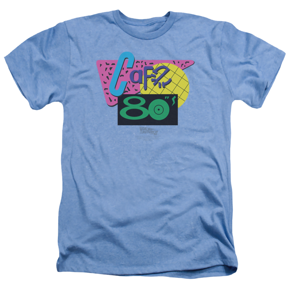 Back to the Future Trilogy Cafe 80S - Men's Heather T-Shirt Hoodie, Sweatshirt | ZylaModa.com