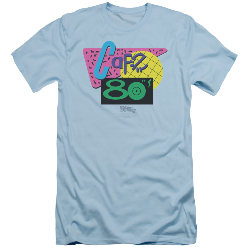 Back to the Future Trilogy Cafe 80S - Men's Slim Fit T-Shirt Hoodie, Sweatshirt | ZylaModa.com