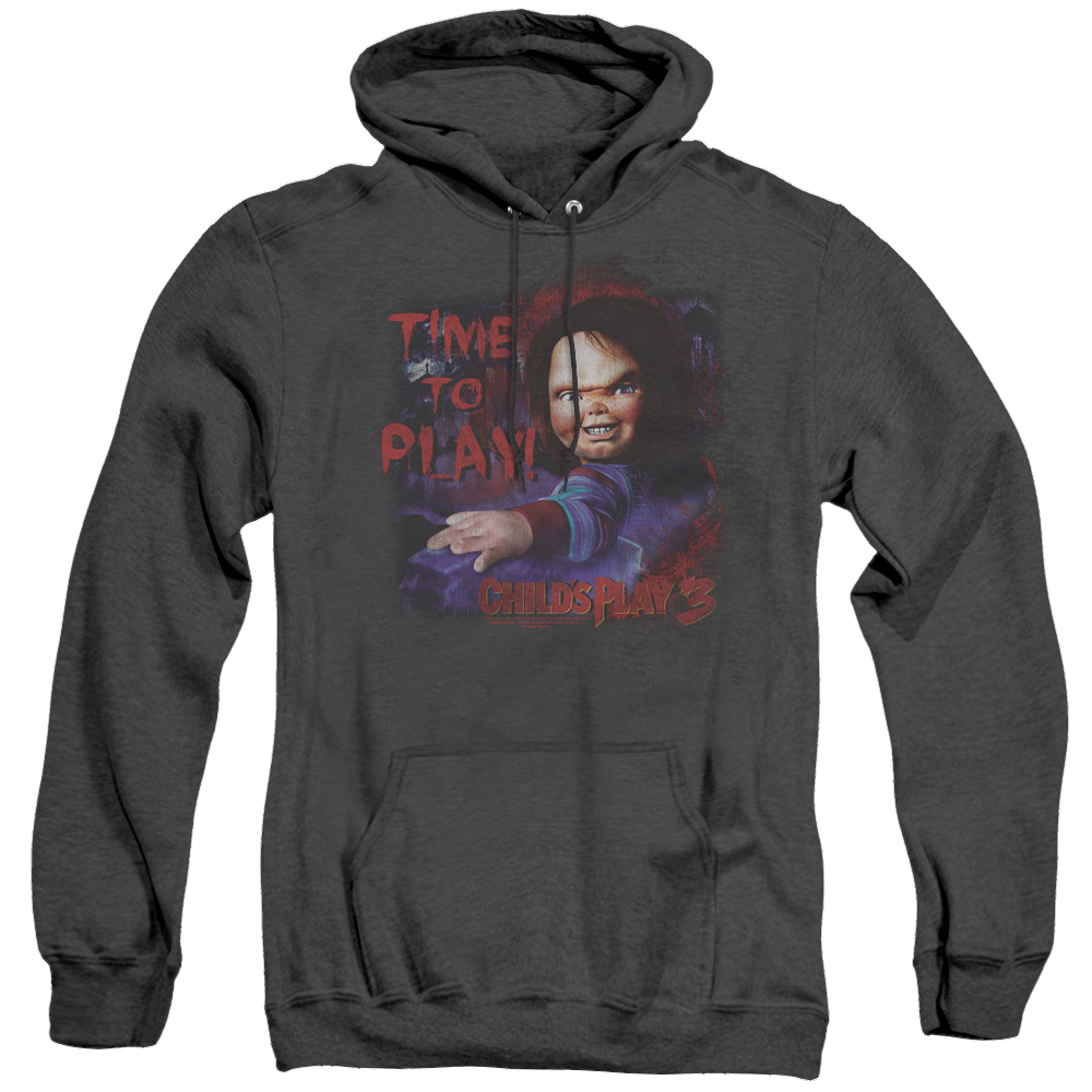 Child's Play Time To Play - Heather Pullover Hoodie T-Shirts, Sweatshirt | ZylaModa.com