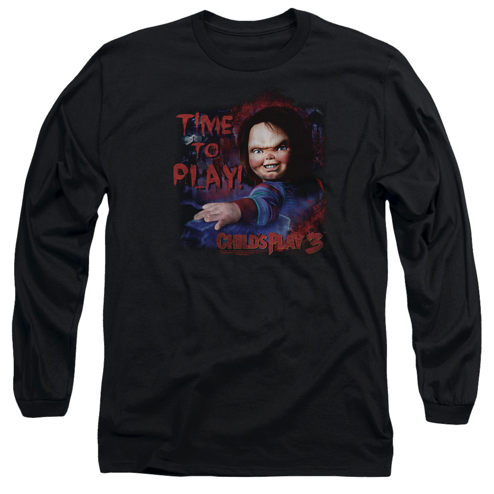 Child's Play Time To Play - Men's Long Sleeve T-Shirt Hoodie, Sweatshirt | ZylaModa.com