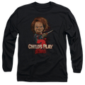 Child's Play Heres Chucky - Men's Long Sleeve T-Shirt Hoodie, Sweatshirt | ZylaModa.com
