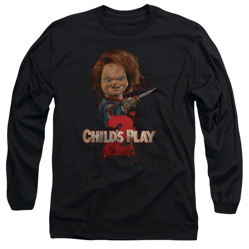 Child's Play Heres Chucky - Men's Long Sleeve T-Shirt Hoodie, Sweatshirt | ZylaModa.com