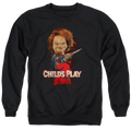 Child's Play Heres Chucky - Men's Crewneck Sweatshirt T-Shirts, Hoodie | ZylaModa.com