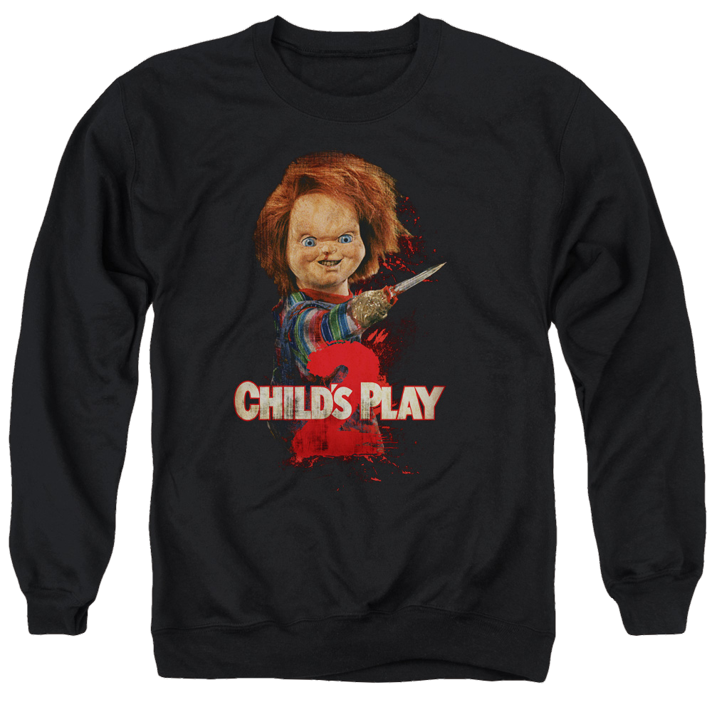 Child's Play Heres Chucky - Men's Crewneck Sweatshirt T-Shirts, Hoodie | ZylaModa.com