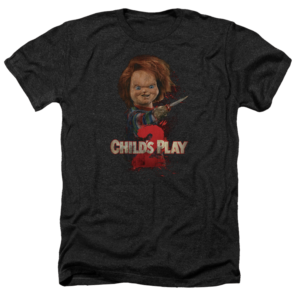 Child's Play Heres Chucky - Men's Heather T-Shirt Hoodie, Sweatshirt | ZylaModa.com