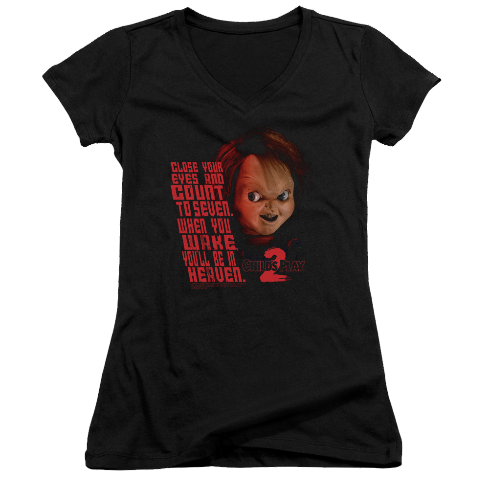 Child's Play In Heaven - Juniors V-Neck T-Shirt Hoodie, Sweatshirt | ZylaModa.com