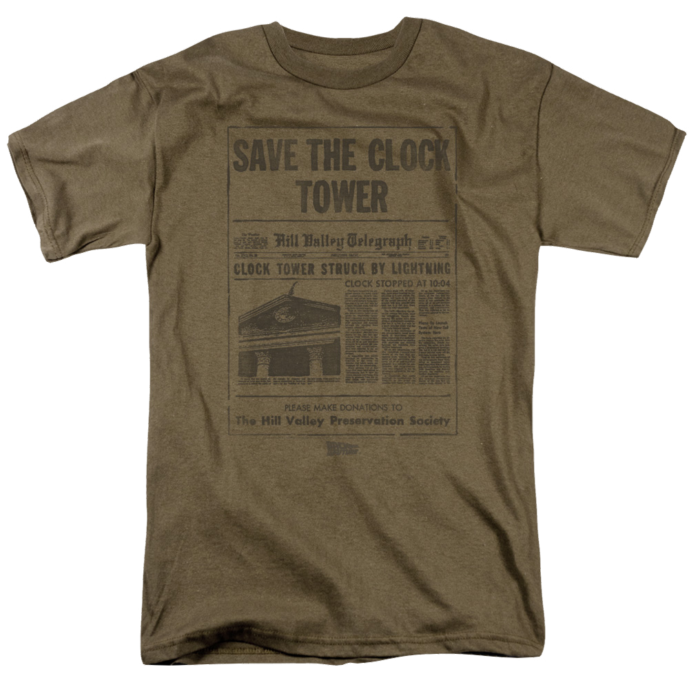 Back To The Future Trilogy Clock Tower - Men's Regular Fit T-Shirt Hoodie, Sweatshirt | ZylaModa.com
