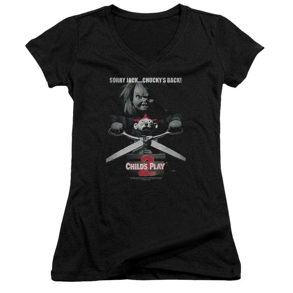 Child's Play Jack Poster - Juniors V-Neck T-Shirt Hoodie, Sweatshirt | ZylaModa.com