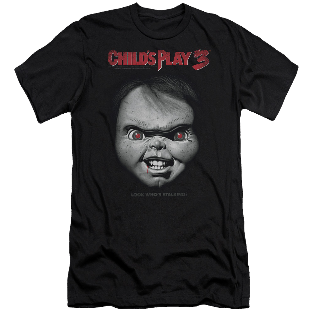 Child's Play Face Poster - Men's Premium Slim Fit T-Shirt Hoodie, Sweatshirt | ZylaModa.com