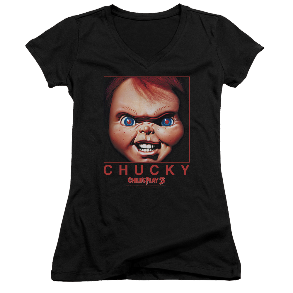 Child's Play Chucky Squared - Juniors V-Neck T-Shirt Hoodie, Sweatshirt | ZylaModa.com