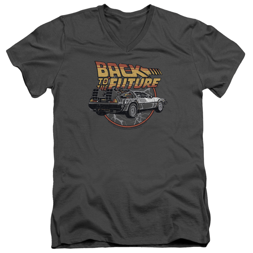 Back To The Future Time Machine - Men's V-Neck T-Shirt Hoodie, Sweatshirt | ZylaModa.com