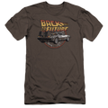 Back To The Future Time Machine - Men's Premium Slim Fit T-Shirt Hoodie, Sweatshirt | ZylaModa.com