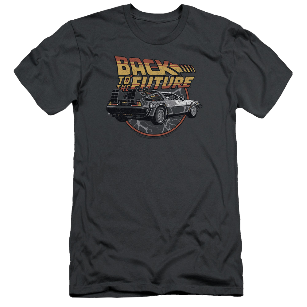 Back To The Future Time Machine - Men's Slim Fit T-Shirt Hoodie, Sweatshirt | ZylaModa.com