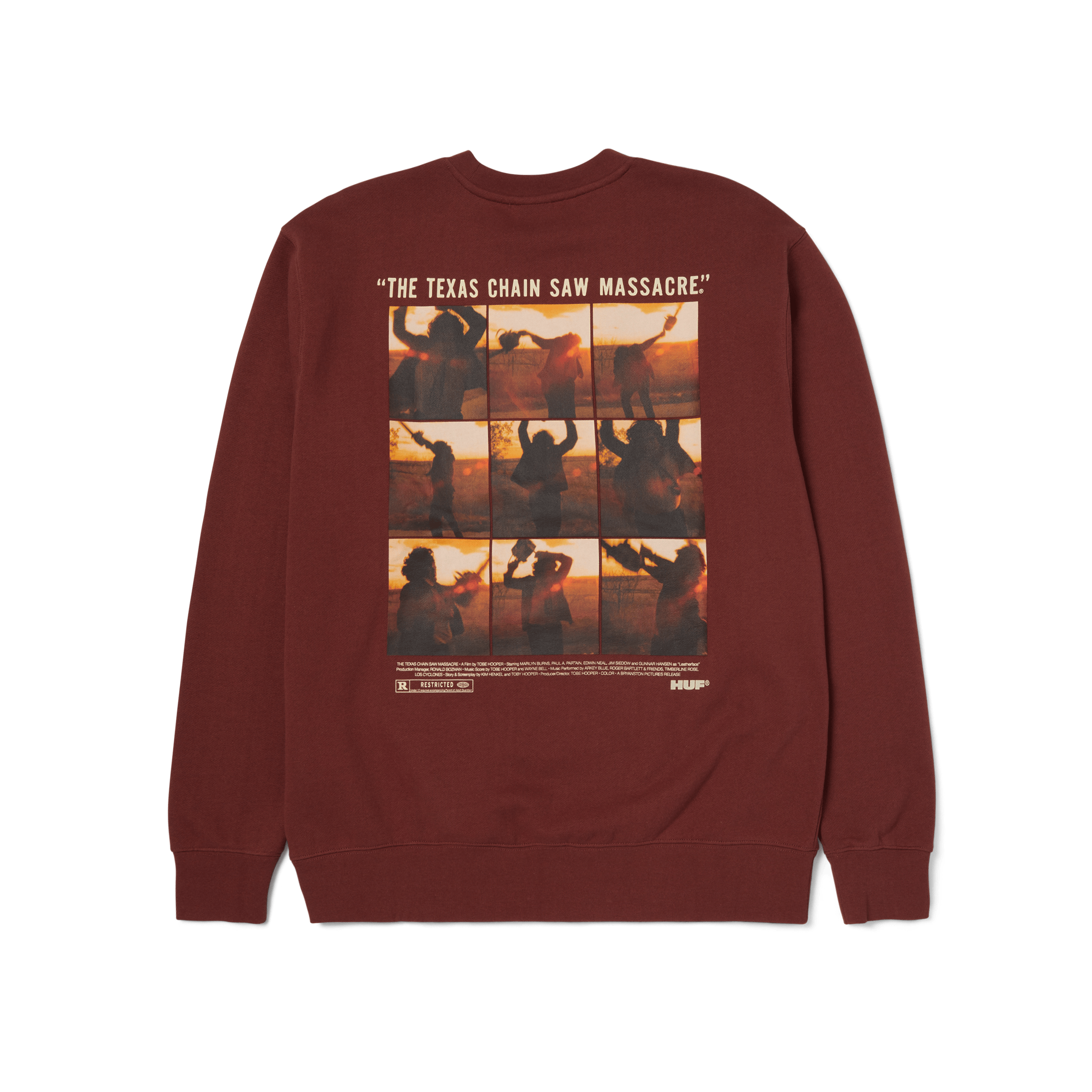 HUF x The Texas Chainsaw Massacre Unparalleled Terror Crewneck Sweatshirt T-Shirts, Hoodie | ZylaModa.com (Image 2)