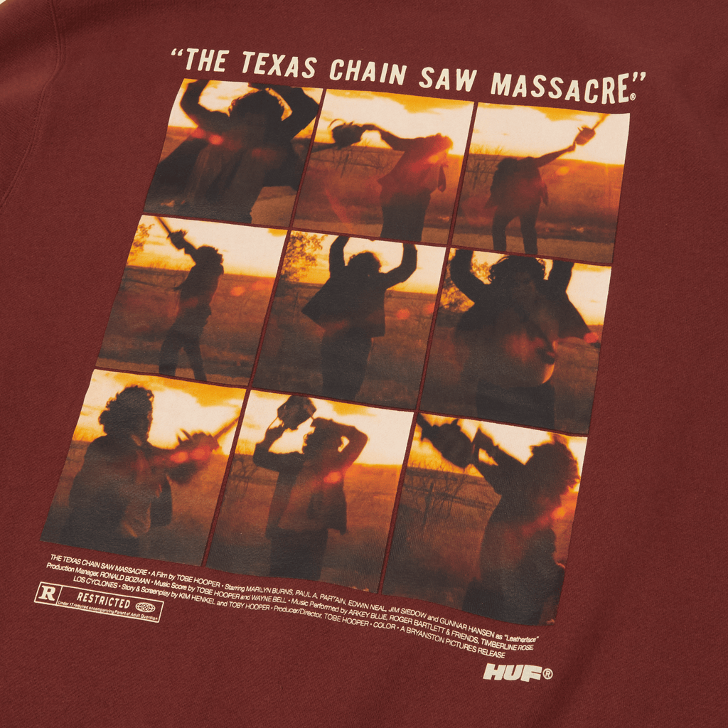 HUF x The Texas Chainsaw Massacre Unparalleled Terror Crewneck Sweatshirt T-Shirts, Hoodie | ZylaModa.com (Image 3)