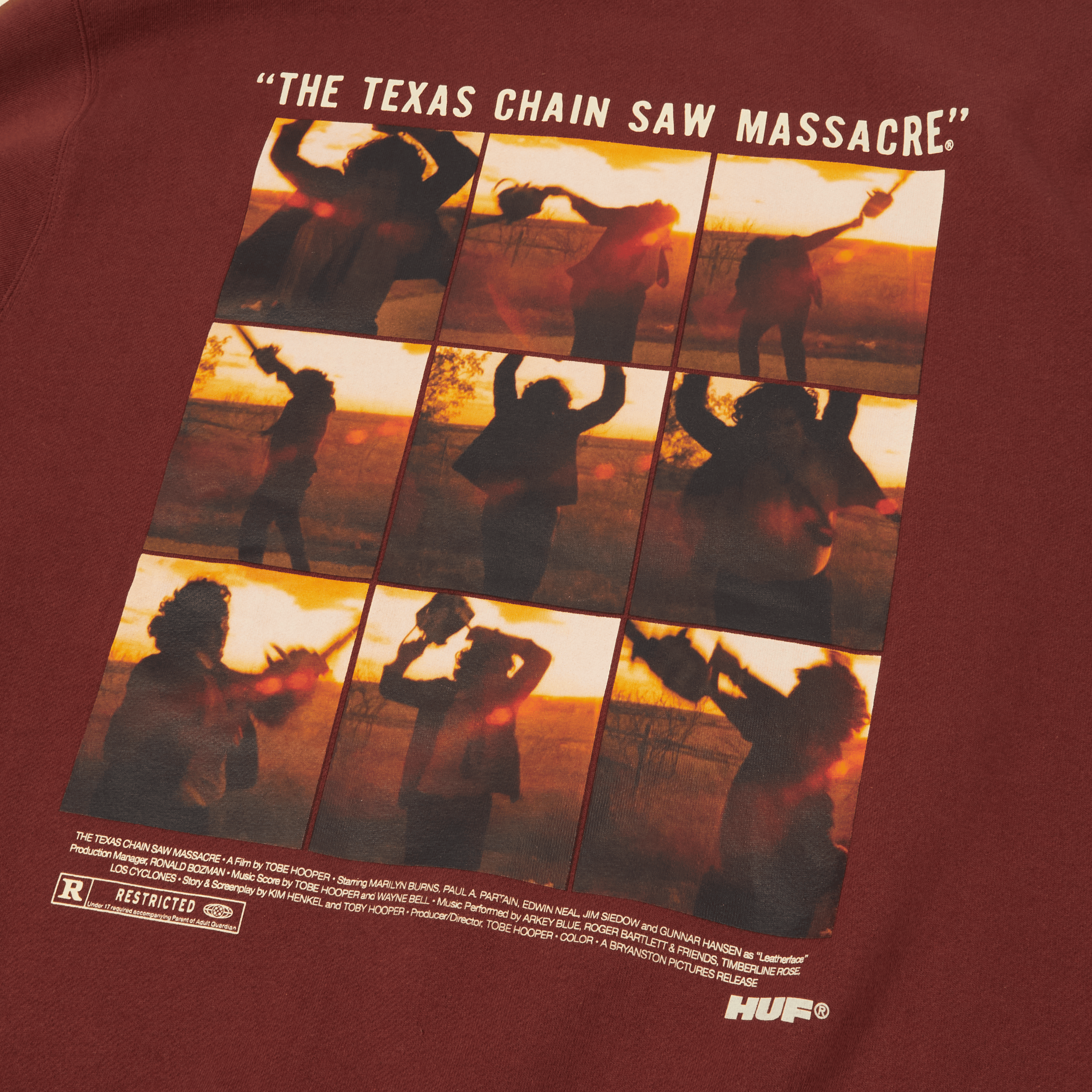 HUF x The Texas Chainsaw Massacre Unparalleled Terror Crewneck Sweatshirt T-Shirts, Hoodie | ZylaModa.com (Image 3)