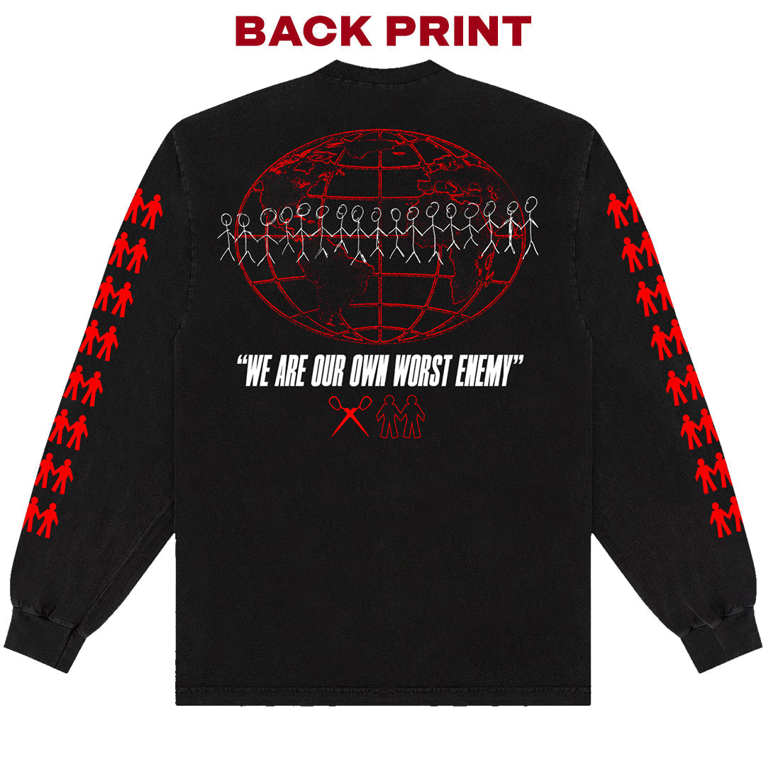 US: DOPPELGANGER - LONG SLEEVE SHIRT Hoodie, Sweatshirt | ZylaModa.com (Image 2)
