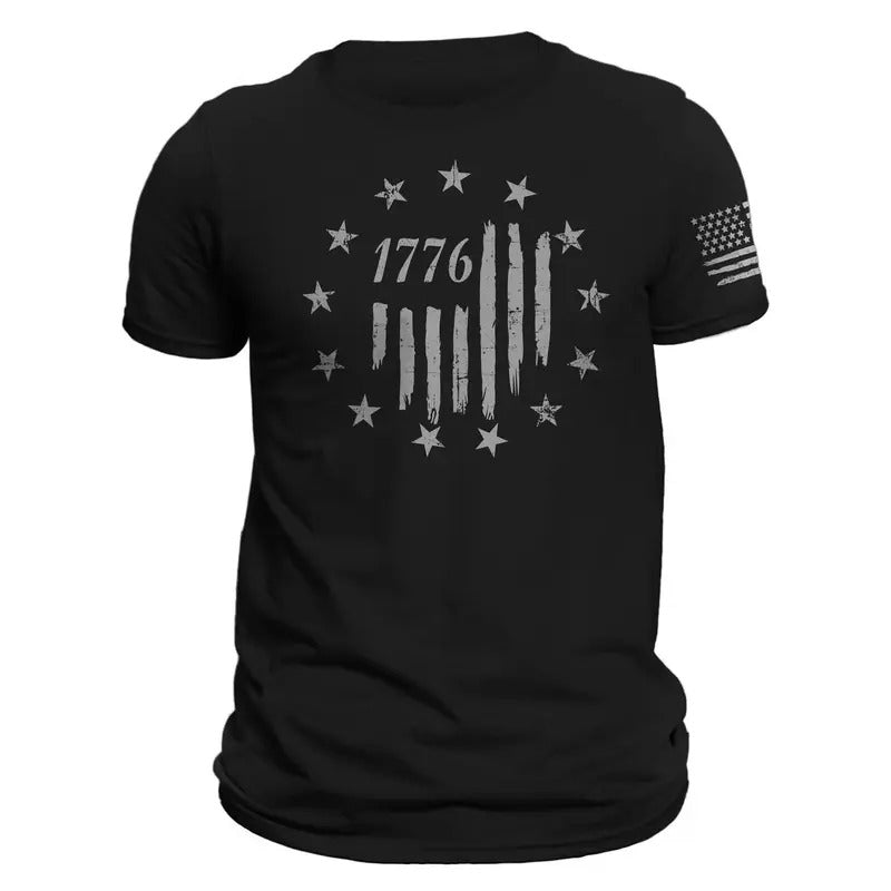 USA 1776 Distressed Betsy Ross Flag T-Shirt Casual Classic Hoodie, Sweatshirt | ZylaModa.com