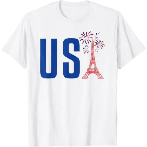 USA Eiffel Tower Team Souvenir - France Paris Holiday T-Shirt Made in USA Hoodie, Sweatshirt | ZylaModa.com