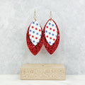 USA Pleather Glitter Earrings T-Shirts, Hoodie, Sweatshirt | ZylaModa.com