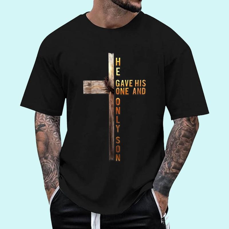 [Unisex Cotton Shirt] Christian Cross Bible John 316 Reflection T-Shirt Hoodie, Sweatshirt | ZylaModa.com