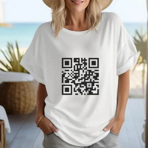Unisex Funny F**ck You T-Shirt, QR Code Shirt, Gift For Men, F-You Tee, Gift for women, Trendy Shirt Unisex Full Size Top...