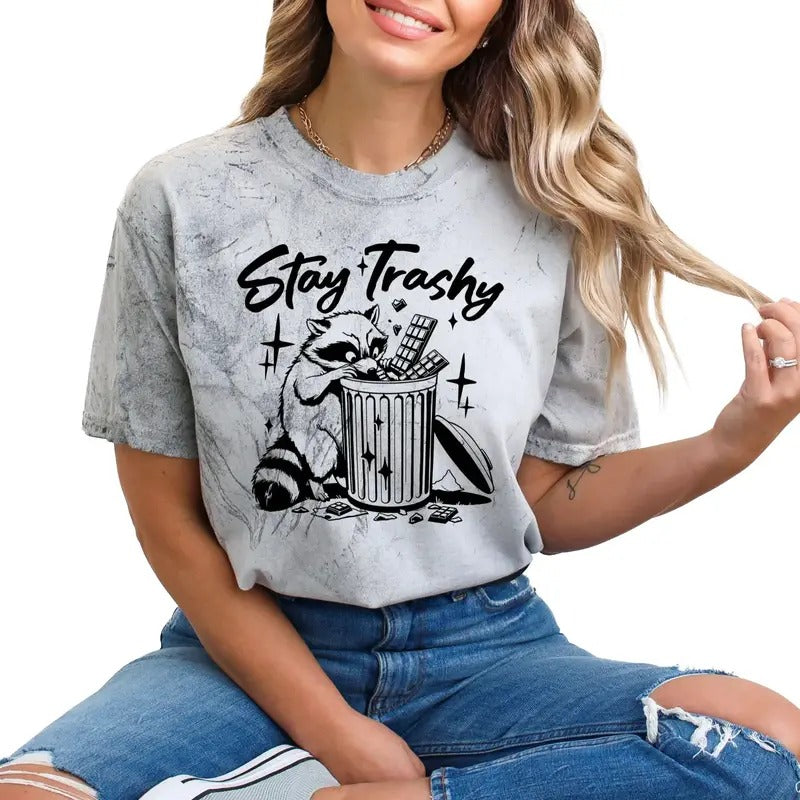 Unisex Stay Trashy Short Sleeve T-Shirt Hoodie, Sweatshirt | ZylaModa.com