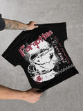 Unisex's Graphic Print Round Neck Tee, Regular Fit Casual Short Sleeve T-shirt, Men's Summer Top for Daily Wear, Tropical...