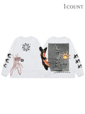 Unisex's Letter & Sun Print Long Sleeve Tee, Street Fashion Casual  T-shirt for Daily Holiday Outdoor Wear, Unisex...