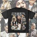 Usher Tshirt - 90s Vintage x Bootleg Style Rap Tee Cotton Menswear Hoodie, Sweatshirt | ZylaModa.com