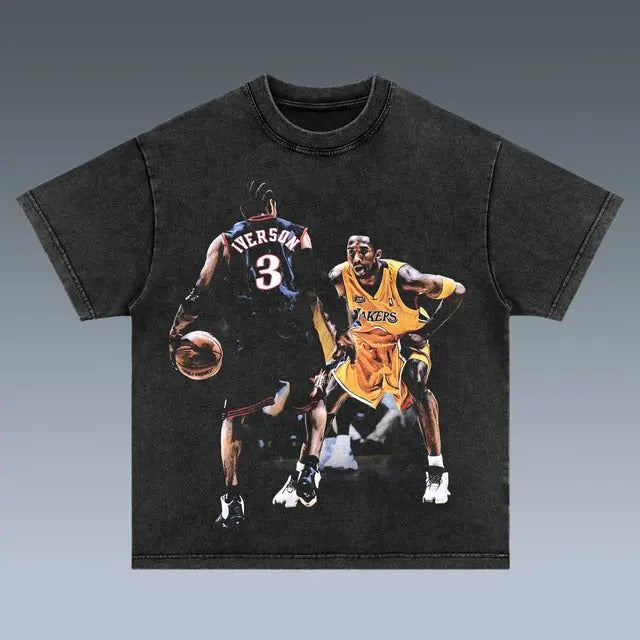VINTAGE TEE | KOBE VS ALLEN IVERSON Hoodie, Sweatshirt | ZylaModa.com